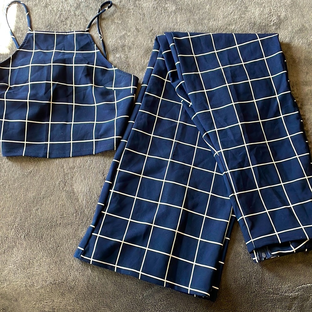 BLUEBLUSH | Navy Blue | Medium Top and Pant Set | Business Casual